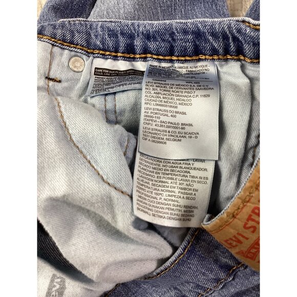 Levis 505 Mens Regular Fit Straight Leg Jeans*34x30*Medium Wash*Blue Denim*VGC - Picture 5 of 8